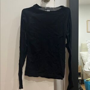 Classic Black Long Sleeve Women's Top